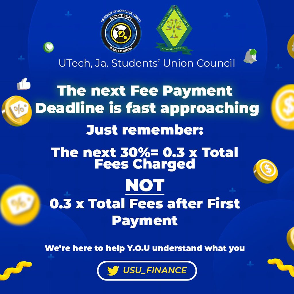 USU_Finance's tweet photo. The next fee payment deadline is October 29th. https://t.co/Ol5U0ceW7p