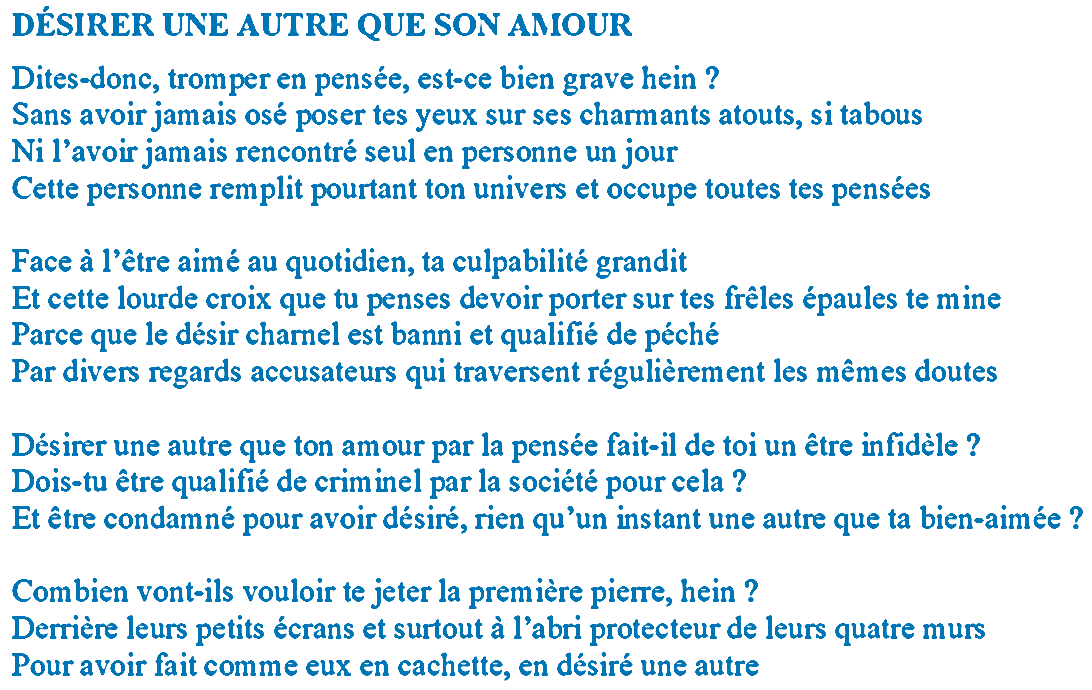 scribaland's tweet photo. #Scribaland DÉSIRER UNE AUTRE QUE SON AMOUR Désirer quelqu’un en pensée fait-il de soi un être infidèle hein? Tromper, ça commence quand?#webmasters #website #websites #lire #yahoo #youscribe #youtube #youtuber #youtubers #youtubeur #youtubeurs #youtubeuse #youtubeuses #youtubing https://t.co/mI25C5pjJw