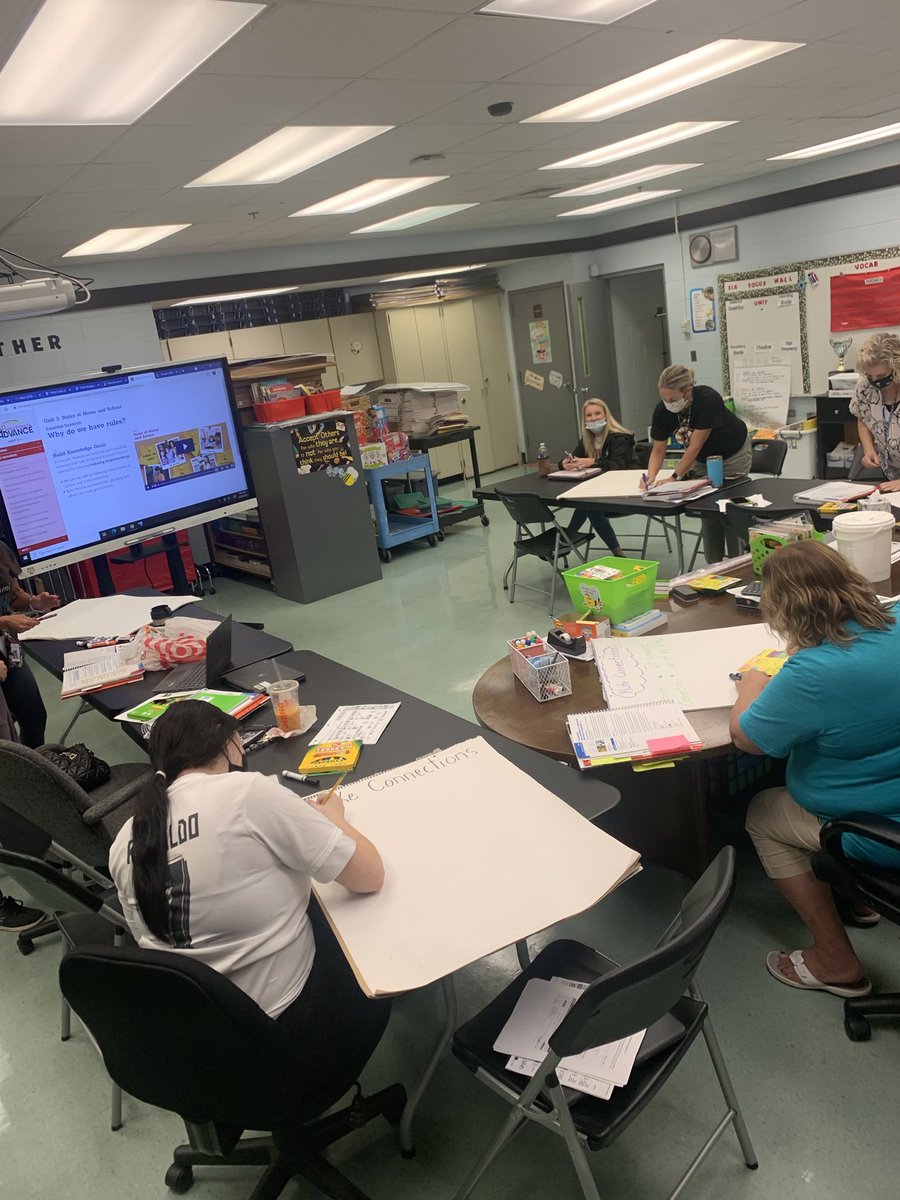 Kinder Teachers getting ready for Unit 3!