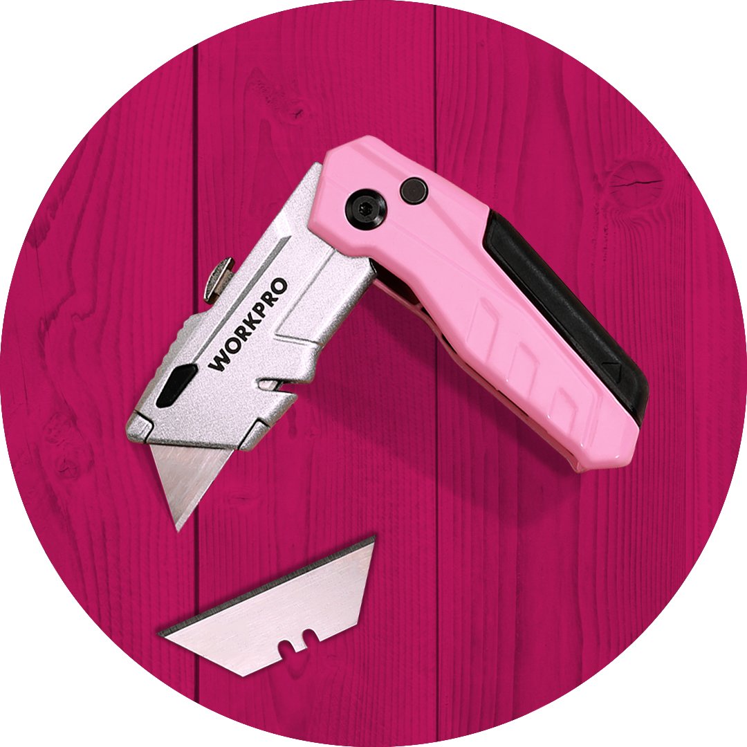 workpro_tools's tweet photo. 🎀 #TeamHope The purchase of the WORKPRO® Pink Folding Utility Knife will result in a $0.20 donation to @NBCF from now until September 30, 2022! #PinkToolsForHope
🛒 https://t.co/x9Vtyp2xb7
#WORKPROtools #ProudPartner #NBCF #RISEforBCAM #pinktools #BCAM #utilityknife https://t.co/K8voF1UUkw