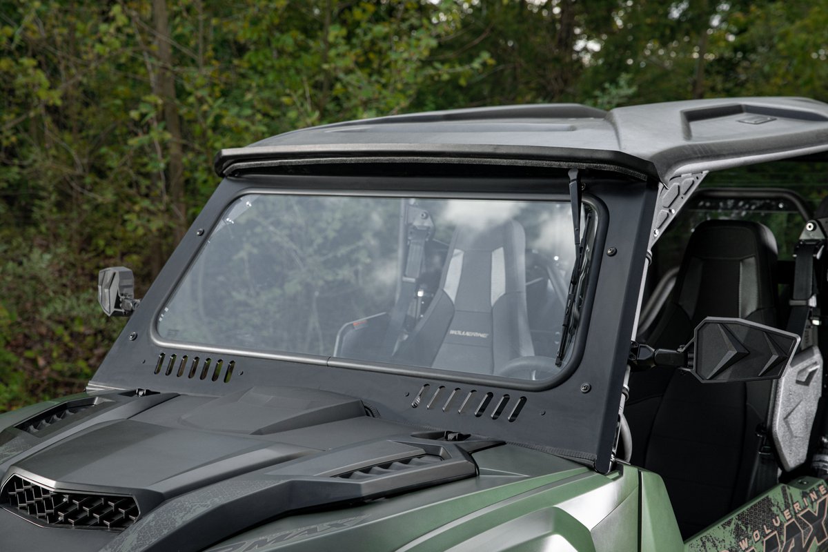 superatvtweet's tweet photo. ๐ก Dont get blasted by sand, dust, dirt, & rain in your #YamahaWolverine #RMAX 1000, be comfortable & protected w #SuperATV's Glass Windshield. ๐ It gives the widest possible viewing angle & has a light tint to reduce glare. #DOTapproved & has a manual wiper included. #LetsRide https://t.co/w9iqZBFs4S