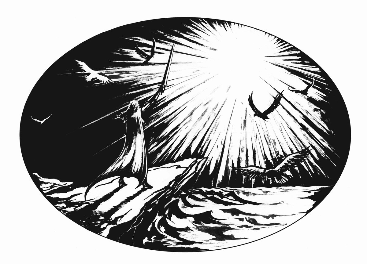CEA_73's tweet photo. Art for Mystic Storm band patches 

2021

#art #artwork #graphic #ink #sword #fantasyart #heavymetal #merch #metalpatch #сеа73 #sketch #heroicfantasy #artist #ArtistOnTwitter #cea73 https://t.co/muCFA41hRG