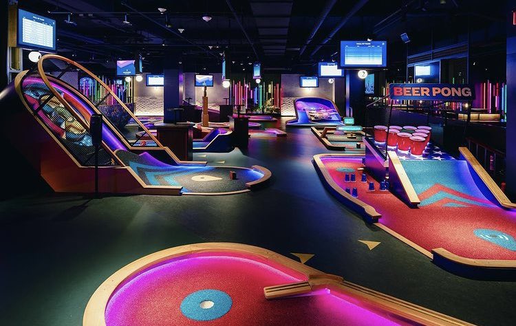 ProspectYards's tweet photo. ANNOUNCEMENT: @Puttshack is coming to @cityfoundrystl. At 2-stories &amp; 26,000 sq ft the space will feature 36 holes of miniature golf, a globally inspired dining menu, &amp; full cocktail bar. 
This isn’t your dad’s putt-putt! More fun &amp; entertainment coming to Prospect Yards in 2022. https://t.co/sl00Qs0jZh