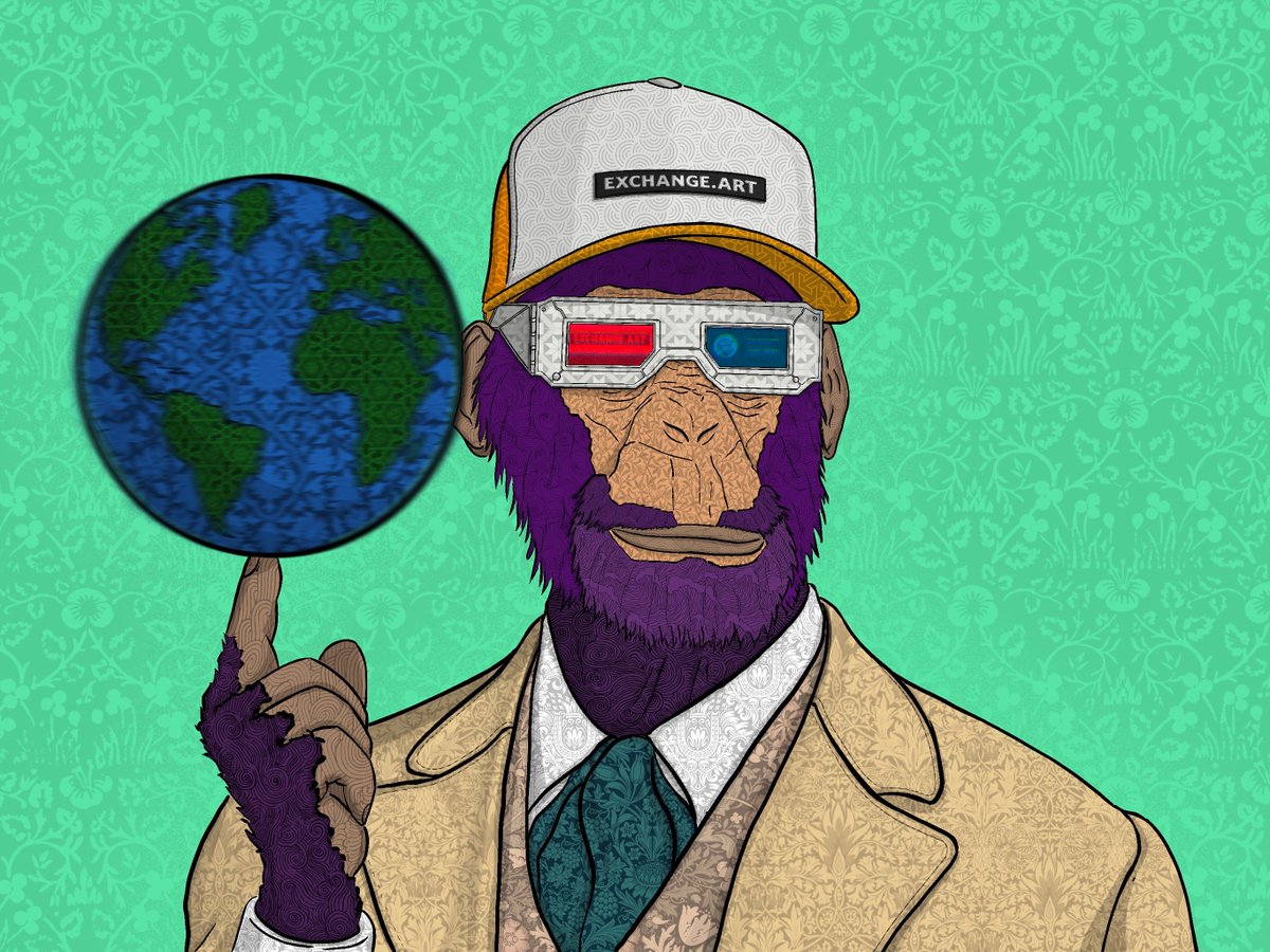 young_jotaro's tweet photo. New monke derivative for the man @A2KDeFi. 

"East Coast Swagger with that Southern Gentleman personality - sees into the future"

If you're not following @exchgART... ngmi https://t.co/VP4gxbElyR