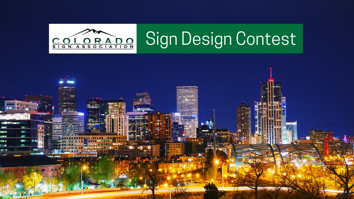 Attention CSA Members! - Entries in the inaugural Colorado Sign Association sign design contest must be received by November 1st. See the contest rules and download an entry form: cosigns.org/events/csas-20….
#signs #signage #signdesign #signindustry
