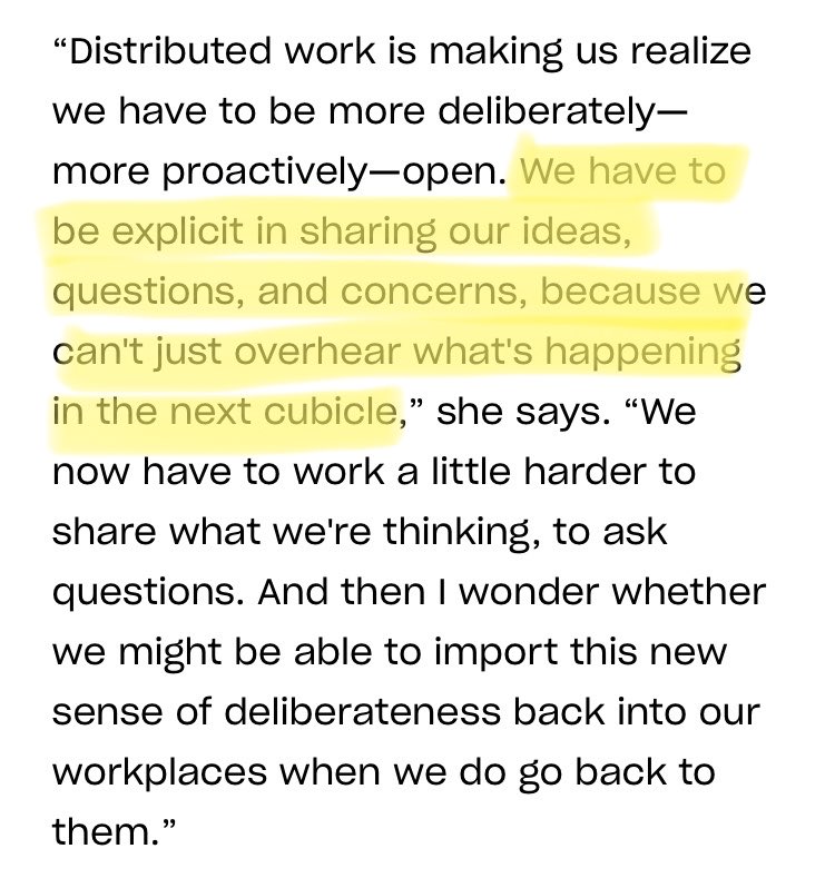 AmyCEdmondson's tweet image. On #DistributedWork. 
If you’re wondering, the she is me.