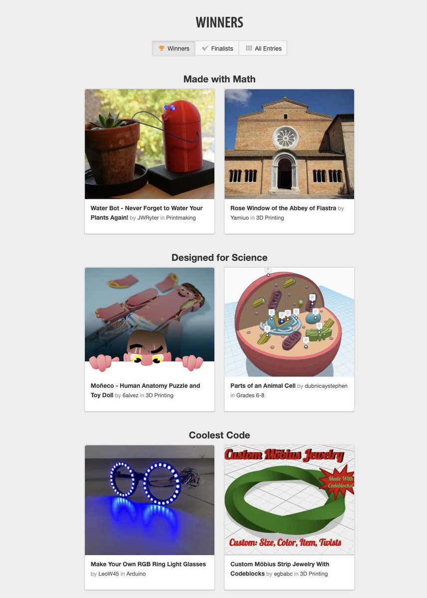 KarkowskyMissy's tweet photo. Congratulations to our own @HPEPBS sixth-grade student, Stephan, for taking 2nd place in the @instructables contest for @Tinkercad #DesignedFor Science. Great job to all my students!
#PlumProud
https://t.co/FaA5qreCMH https://t.co/rrdpVSdPcE