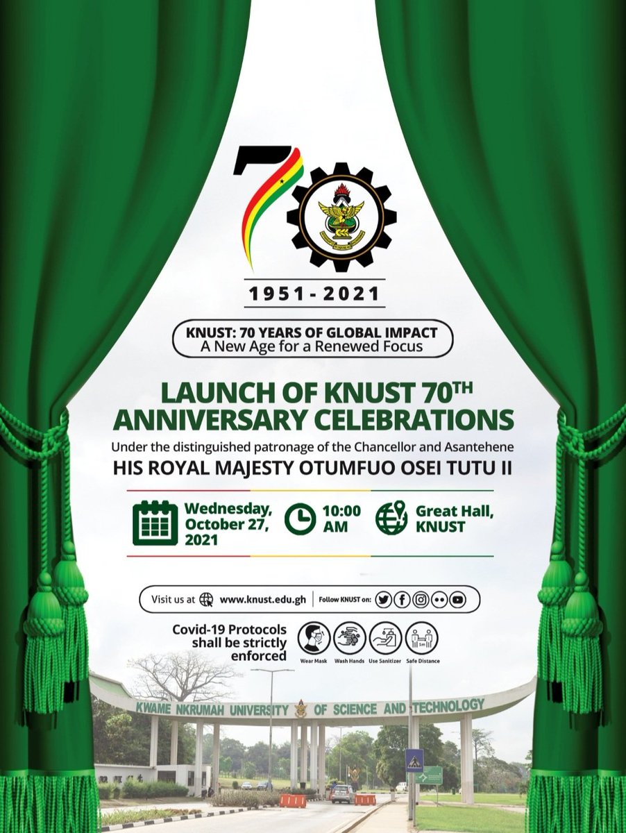 _mz_lynn's tweet photo. A New Age for a Renewed Focus💚🤍💚🤍
#knust #knustat70 https://t.co/Mvf4W7TNHV
