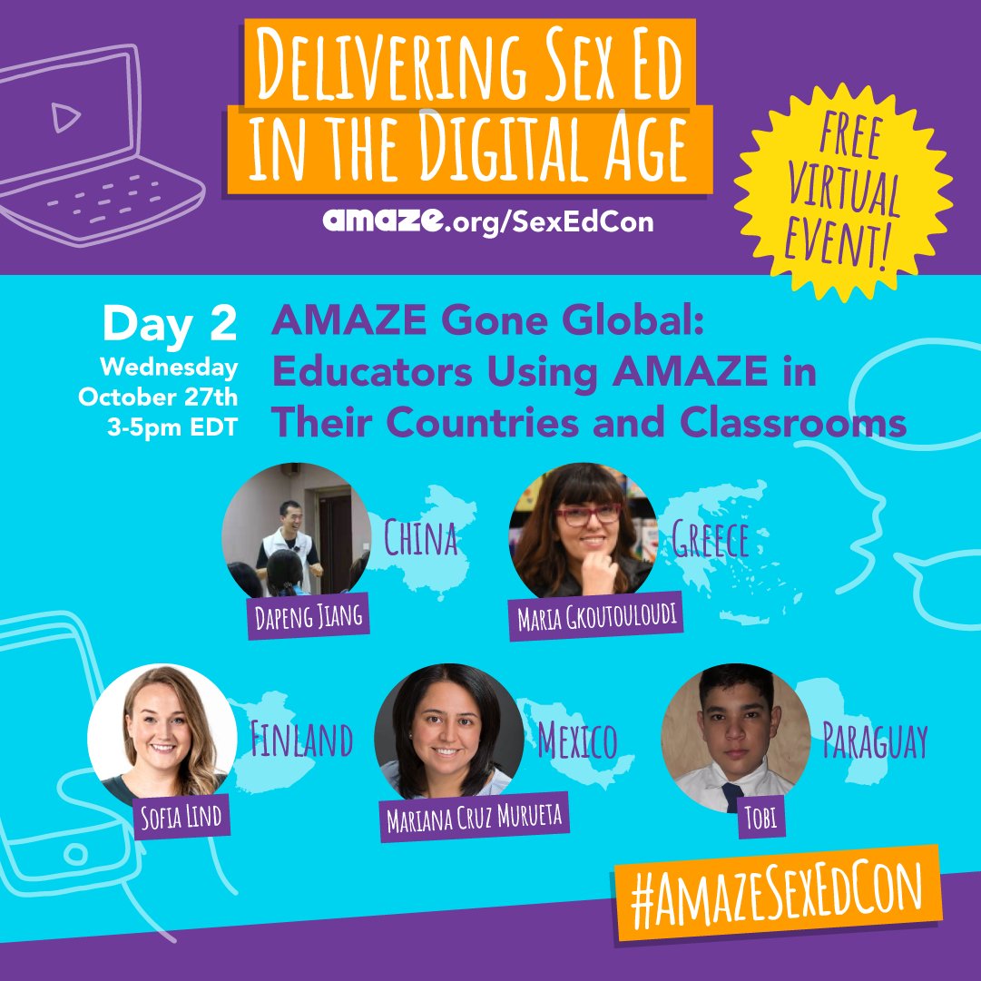 bellerboo13's tweet photo. So excited to join other sex educators for #AMAZESexEdCon this week! There's still time to sign up, and if you can't make it every day, the recording will be sent to all who registered! https://t.co/VgTGPTUYWs