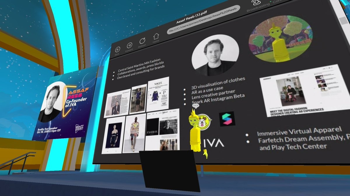 porwolluke's tweet photo. At the finish line at #RealityFest a reunion
@mitrealityhack #MITRelityHack amazing #hack results @AltspaceVR @VRChat RH #metaverse @Raspberry_P! @scottgwald A. Edelman @WileyCorning @ShaneEngelman @cathy2cool @brihui @makarskyy Sultan S @brainonsilicon #XR #VR #AR #Fashion #car https://t.co/6Ncr08GHMK