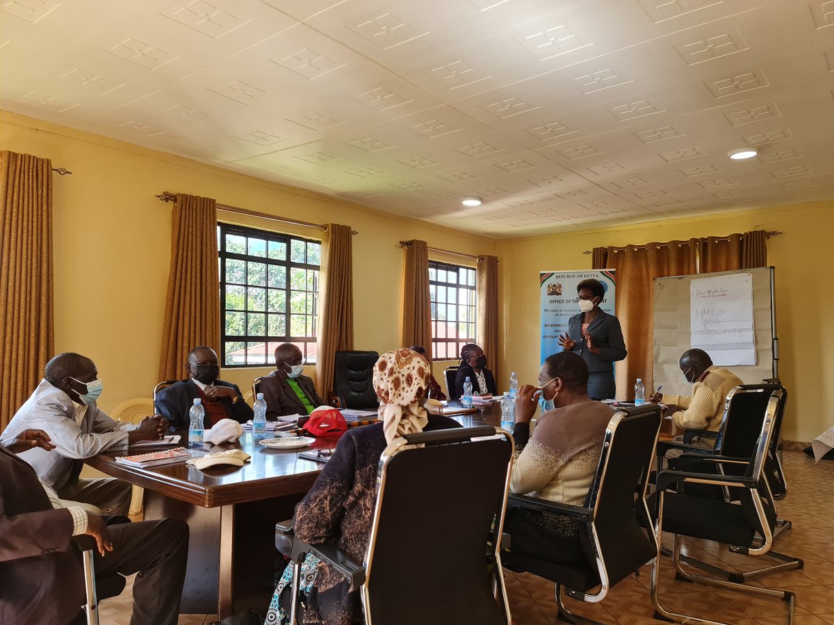 NSCpeace's tweet photo. Election preparedness with select Peace Committee Members from Chesumei Sub-County, Nandi County. Also present were DCC Ms. Diana Wekesa, ACCs Margaret Gitau, Sharon Munoko &amp; Senior Chief Kimutai Koech. An action plan of key activities aimed to better the community was developed. https://t.co/T5mYGkfQic
