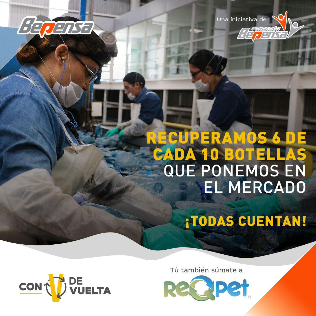 BepensaCorp's tweet photo. Tus residuos PET son #ConVdeVuelta ♻️🙌🏼Cada envase que vacías, aplastas, tapas y depositas en los Centros de Acopio #ReQPET llega a @Petstarmx la planta recicladora de PET más grande del mundo ¡en México!
https://t.co/v73XdPt1aZ #MundoSinResiduos https://t.co/JUGj2j806N