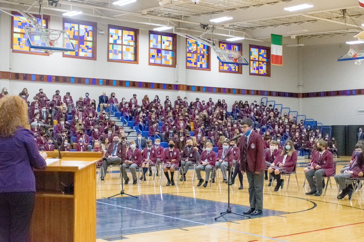 Kellenberg's tweet photo. Congratulations to Latin School students Matthew Ippolito (R) and Gabriel Garo (L) on placing first and second in the annual Latin School Spelling Bee!
#LatinSchool #Kellenberg #Firebirds #BlueAndGold #OneHeartOneMind #SpellingBee🐝 https://t.co/xb9S9UjeLw