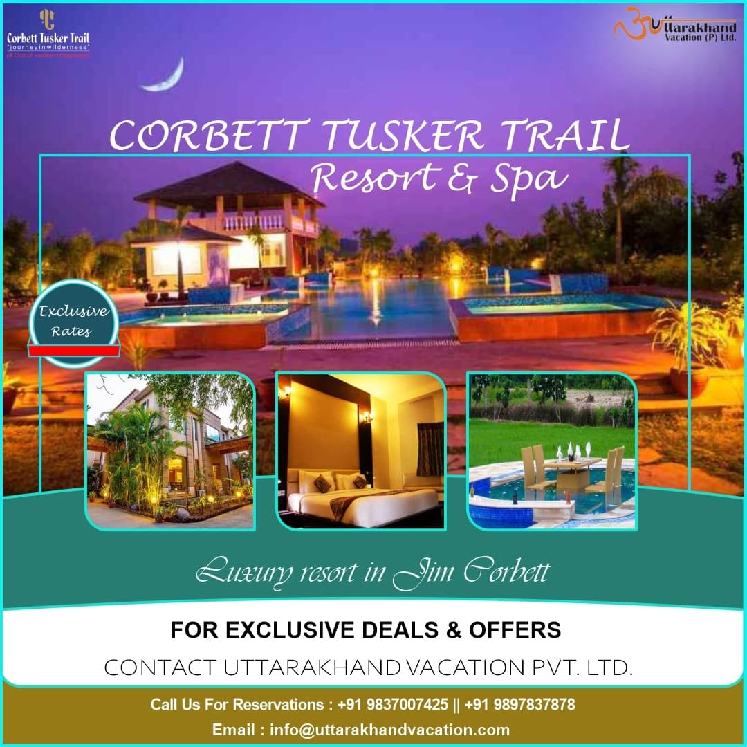 uvpltd's tweet photo. Welcome To The Corbett Tusker Trail Resort &amp; Spa  in Jim Corbett

For #reservations, Please Call +91 9897837878 || +91 9837007425

#corbetttuskertrailresort #uttarakhand #dehradun #travel #jimcorbettnationalpark #resortliving #jungle #junglesafari #luxurylifestyle #gujarattourism https://t.co/j56oifmZkc