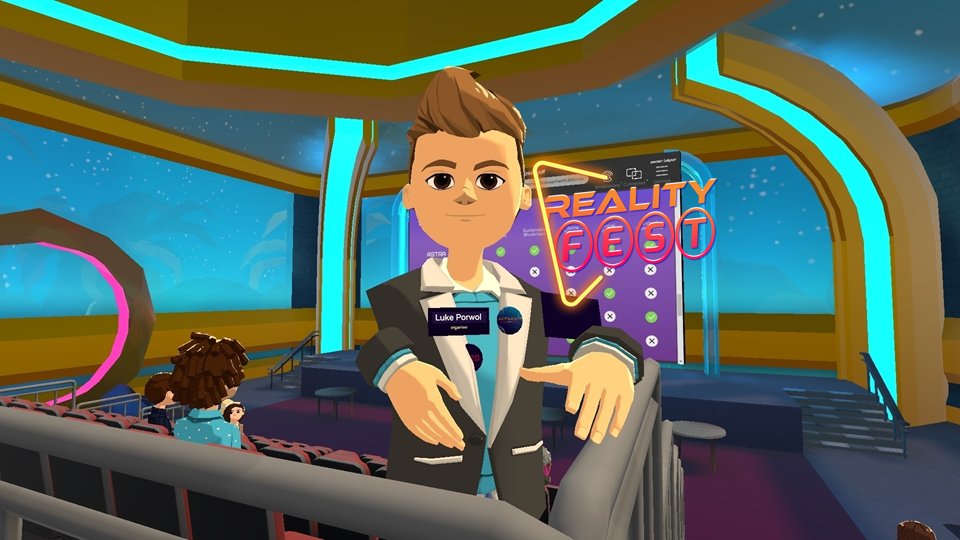 porwolluke's tweet photo. At the finish line at #RealityFest a reunion
@mitrealityhack #MITRelityHack amazing #hack results @AltspaceVR @VRChat RH #metaverse @Raspberry_P! @scottgwald A. Edelman @WileyCorning @ShaneEngelman @cathy2cool @brihui @makarskyy Sultan S @brainonsilicon #XR #VR #AR #Fashion #car https://t.co/6Ncr08GHMK