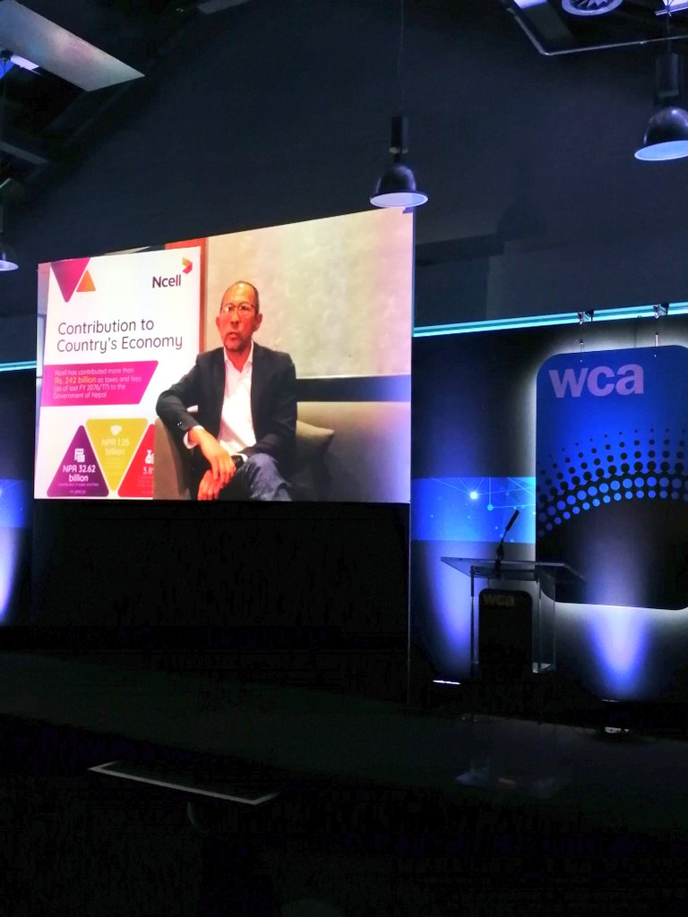 totaltelecom's tweet photo. The CRISIS RESPONSE AWARD goes to @Ncell Axiata for their work in Nepal! This includes their amazingly wide ranging contribution that has included financial & relief support, raising awareness, operating track and trace and support they offered key workers and employees 👏 #WCA21 https://t.co/wRQibUb26p