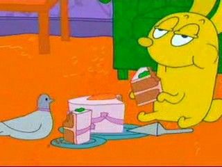 UntalktiveBunny's tweet photo. Time to eat cake with your parrot
.
.
.
#untalkativebunny #canadiancartoon #canada #bunny #2000scartoons #teletoon   #squirell #emu #relaxingcartoons #cartoonframes  #conejitocallado #elconejitocallado #無口なウサギ https://t.co/Jpwr7OJ0BS