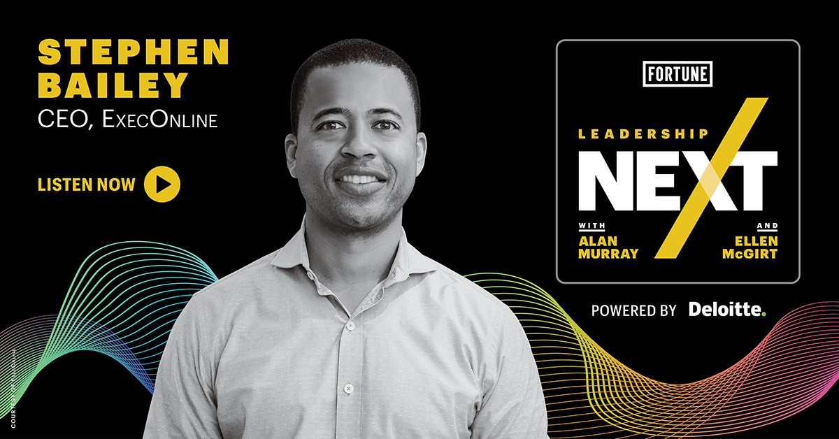 FortuneMagazine's tweet photo. In this episode of Leadership Next, hear ExecOnline CEO Stephen Bailey discuss how the responsibilities of corporate leaders have changed, and what it takes to be a successful leader today. https://t.co/PYTT4VyqpY https://t.co/n1lt7enVwb