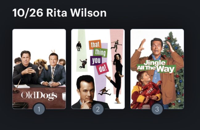 Hoy cumple años la actriz Rita Wilson (65). Happy Birthday ! Aquí mi ranking: 