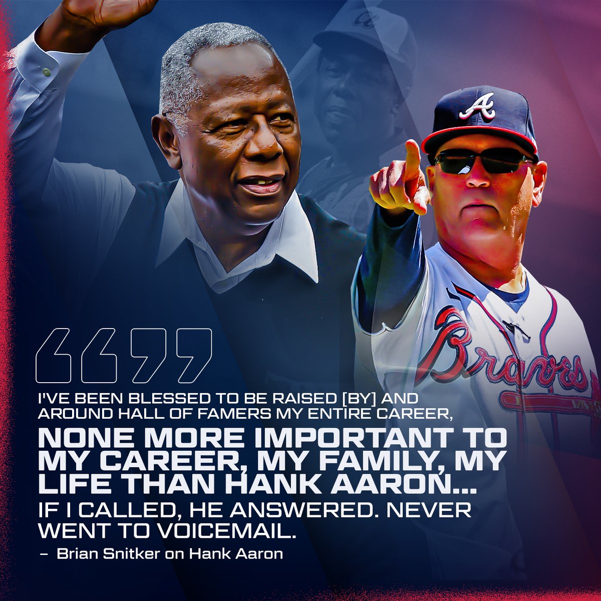 Both #WorldSeries skippers have a deep connection to the great Hank Aaron., image size:1200x1200