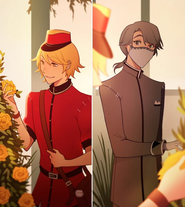 #aesvicweek2021 | day 1: communication
victor liking flowers and aesop often associated with roses makes me want the two to send flowers to each other 💐✨
- - - - - - - - - - - - - - - - - - - - - -
aesvic | ⚰📮 | 納配 | #IdentityV 