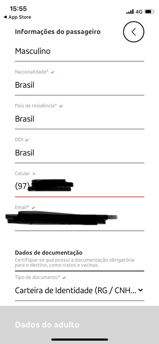 thiagocortat's tweet photo. @VoeGOLoficial tem um bug no seu App. Diz que meu telefone tá errado mas não consigo Editar 😕 https://t.co/ijiV64mAhX