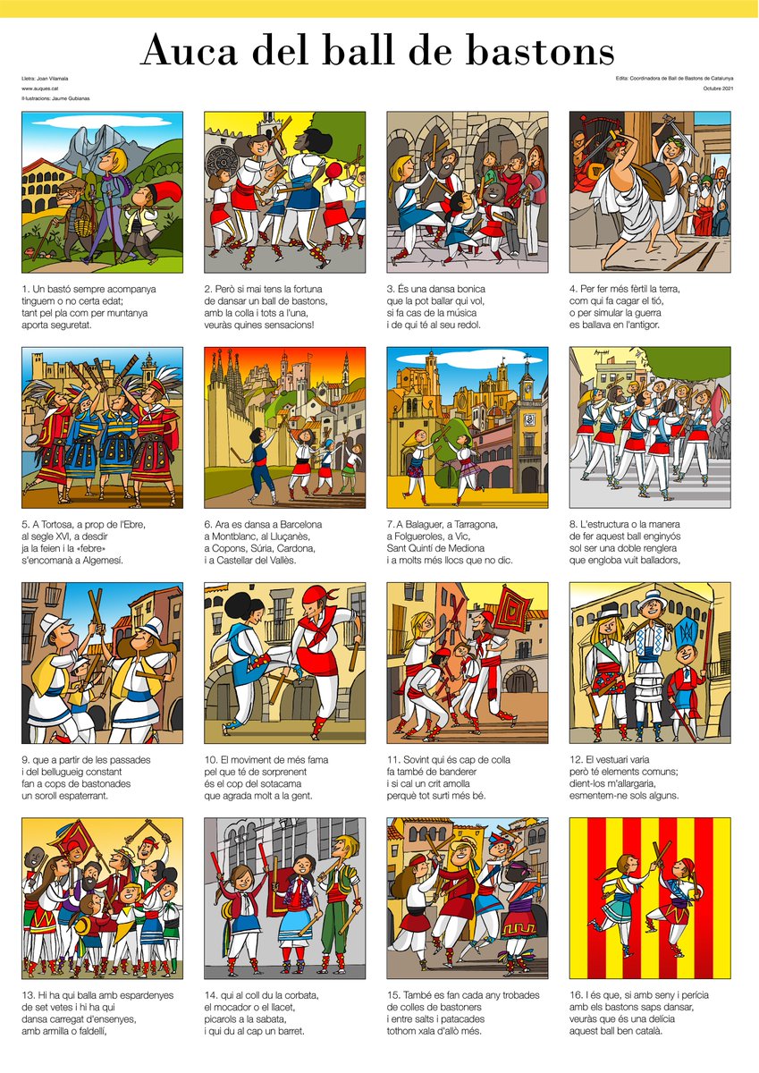 balldebastons's tweet photo. Durant el #congresbdb es presentà l'Auca del #balldebastons realitzada per @VilamalaJoan i Jaume Gubianas Escudé.
Una passada! Moltes gràcies!
VISCA EL BALL DE BASTONS! ARA I SEMPRE!
Més informació a la pàgina web!
@Adifolk_oficial @cultpopular_cat https://t.co/iVsgWqnPPP
