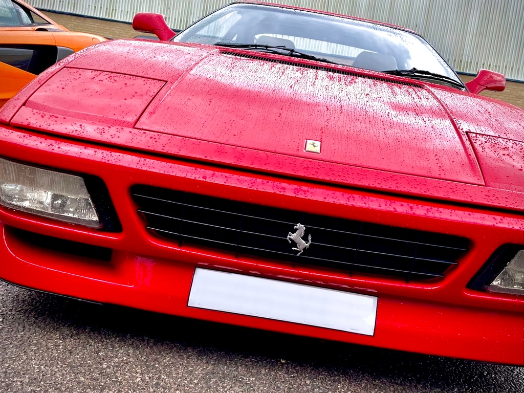 The_Bodycentre's tweet image. This stunning Ferrari 348 TS came to us for an estimate to have some fresh paintwork 🔥

This iconic Ferrari has a 3.4 litre V8, generating up 300 bhp, with a 0 - 60 mph of just 5.6 seconds.

What’s your favourite Ferrari of all time? 🇮🇹 

#ferrari348 #classicferrari #norwich