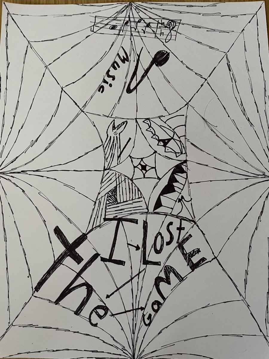 sciteach42's tweet photo. The Game lives on, even in our Zentangles. @PhelpsCenter @officialSPS https://t.co/sDOpwLgCL3
