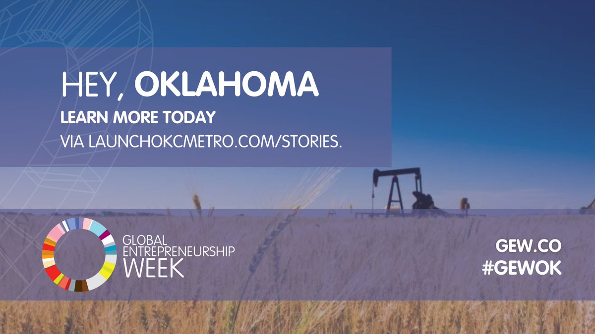 LaunchOKCMetro's tweet photo. Oklahoma #entrepreneurs, UNITE! Join us for #GEW2021
Global Entrepreneurship Week 2021 will include several events between Nov. 8 – 14.
Learn more: https://t.co/AdQib8vj4v
@GEWUSA @36degreesN @ouintent @CortadoVentures @OKCinnovation @AdaJobs @OkVentureForum https://t.co/uUJFqzQYD6