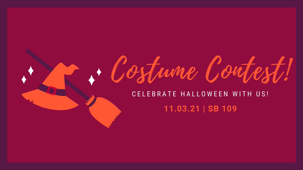 QUGameClub1's tweet photo. It's that time of year: Halloween is almost here! We're happy to announce that the next meeting after Halloween will feature a COSTUME CONTEST!! Be sure to visit us at 9:15 p.m. in SB 109 on Wednesday, November 3rd, for an extra spook-tacular meeting (with prizes!) https://t.co/bYan94XxFr