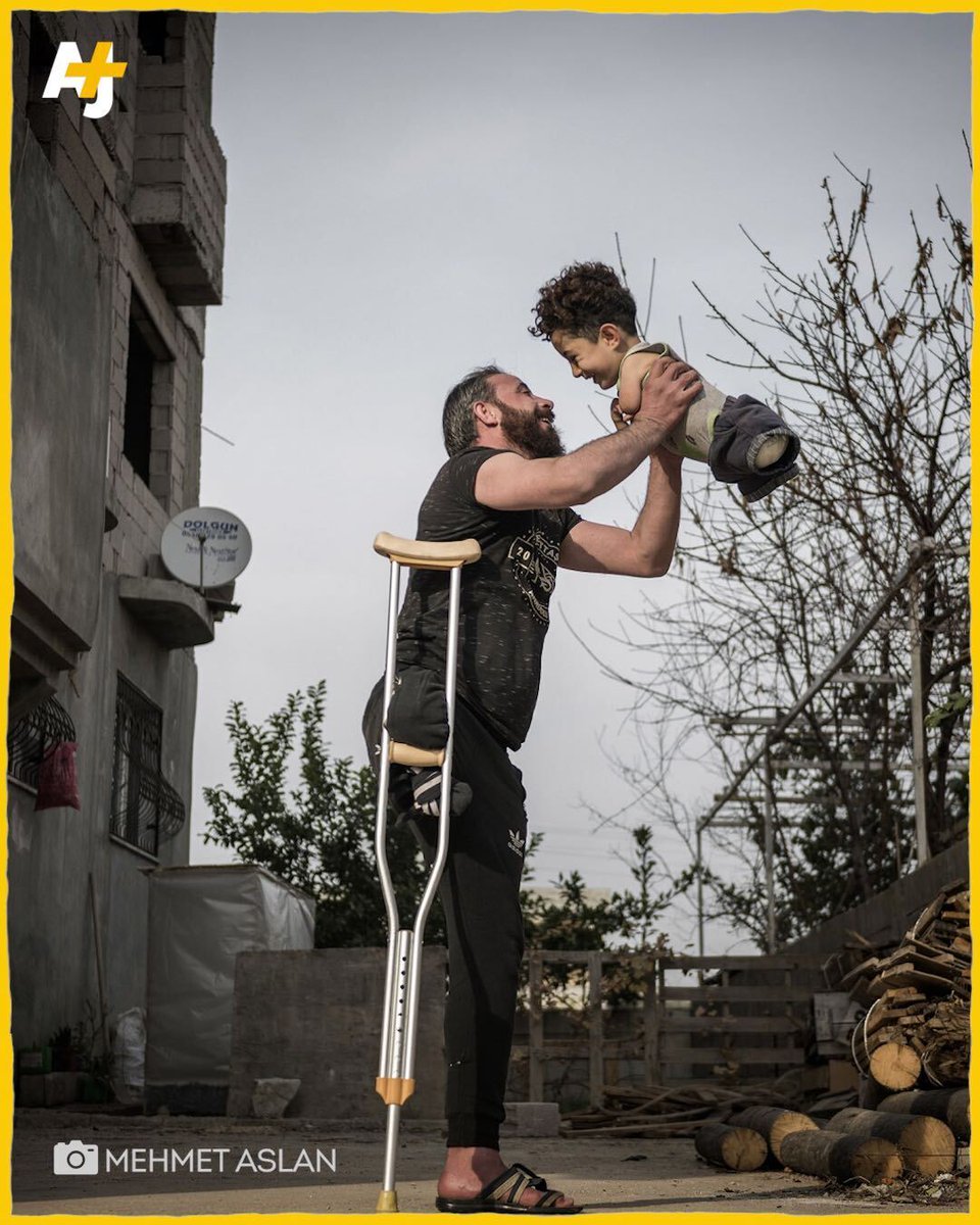 This photo of a Syrian refugee and his son won photo of the year out of thousands of entries for the Siena International Photo Awards. The photo is named "Hardship of Life."

Over 1.5 million Syrians are living with permanent injuries caused by the country's war, says <a href="/UNICEF/">UNICEF</a>.