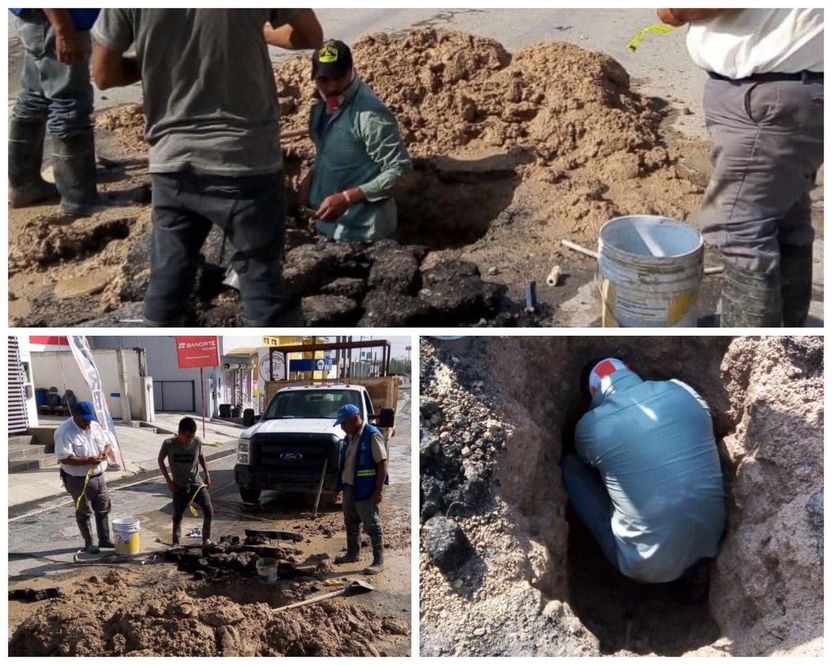 #Reynosa | Reparó #COMAPA fuga de agua potable en Fuentes Lomas  <a href="/notiredmx/">Notired México/USA</a> inforio.mx/nota.pl?id=206…