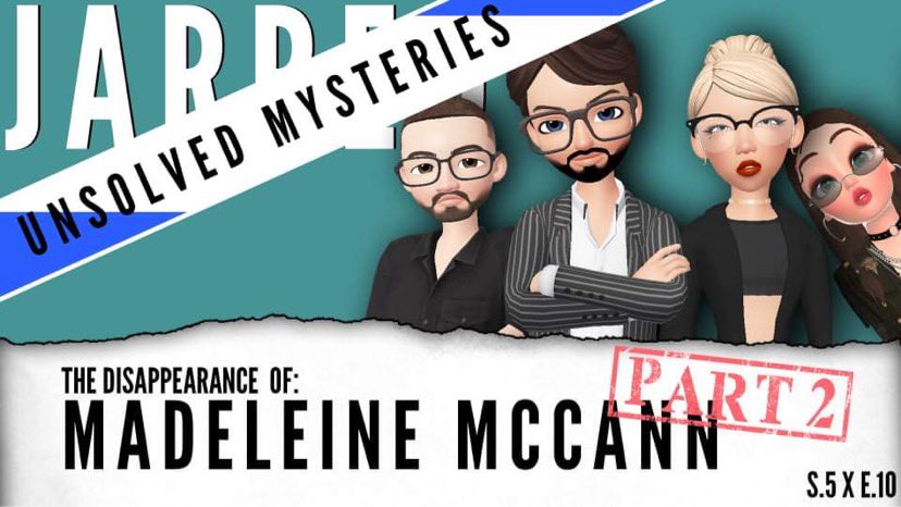 JarredOfficial's tweet photo. Episode 10! Ryan wraps up his final episode for season 5 by bringing part 2 of The Disappearance of Madeleine McCann. In this episode it's all about 4 key suspects, the facts theories behind them and Ryan's final verdict! Has he finally changed his opinion?
#MadeleineMcCann (1/2) https://t.co/646lyJD8By