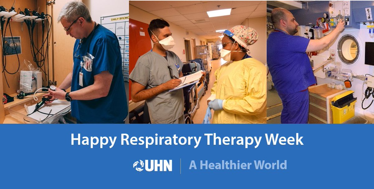 UHN's tweet photo. Throughout the pandemic, Respiratory Therapists have been central to life-saving interventions &amp; have risen to every challenge. When they were needed most, 30 RT students @MichenerInst fast-tracked completion of their program to join the frontlines. #ThankYou to all RTs! https://t.co/dlAOI9SIF4