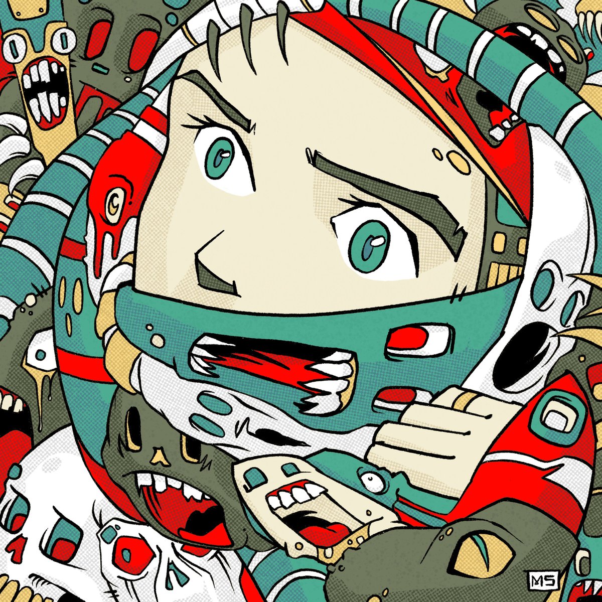 mikeshinoda's tweet photo. My first 1/1 piece minted on H=N is now up for auction. Auction will last for 48 hours, and starts at 100tez. ♥️ Go here to bid: https://t.co/X1OXCsIUA2 https://t.co/t6xfHYEhbZ