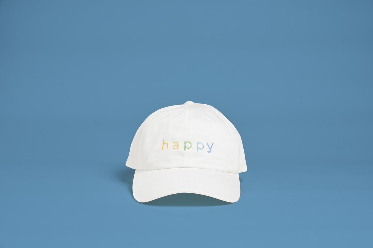 elatecbd's tweet photo. It’s like a Warhol… elate team h a p p y hats are now available for $24.99! Get one free for a limited time with orders over $100! #lifeelated https://t.co/cYROnEhaqh