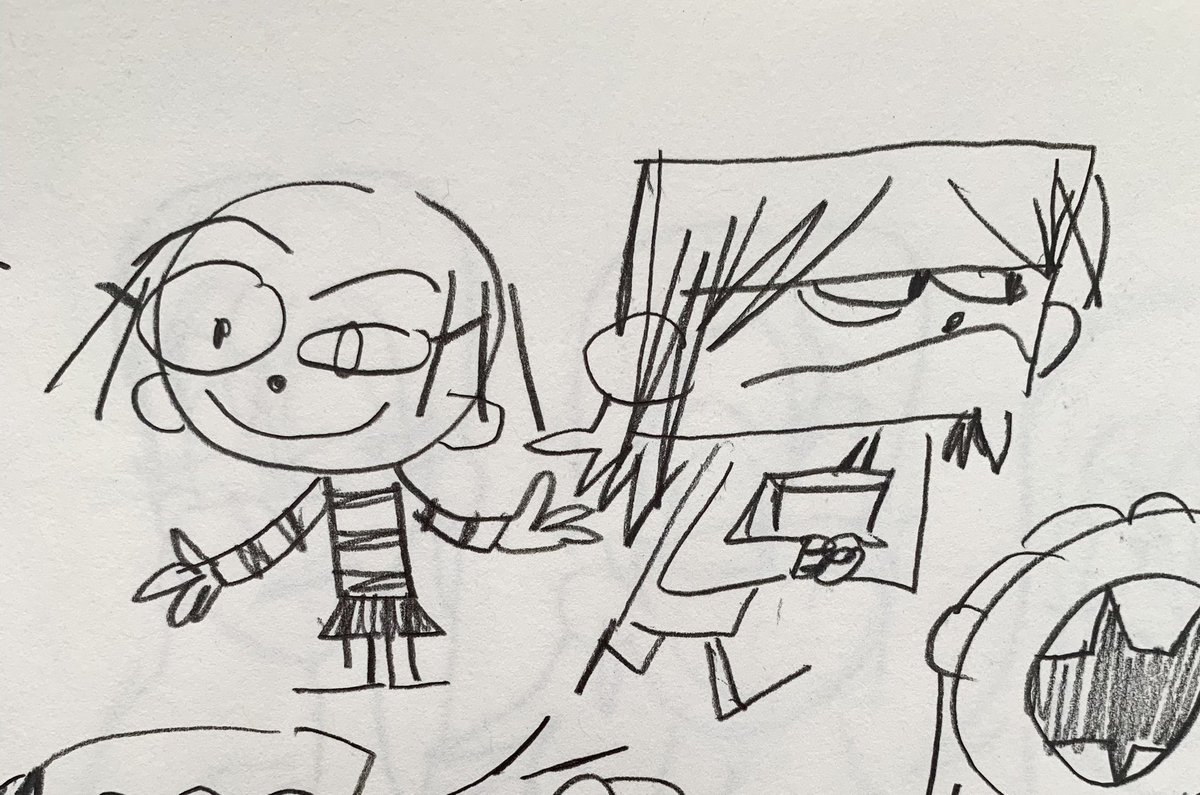 always like drawing rude kids. here're some i didnt color 