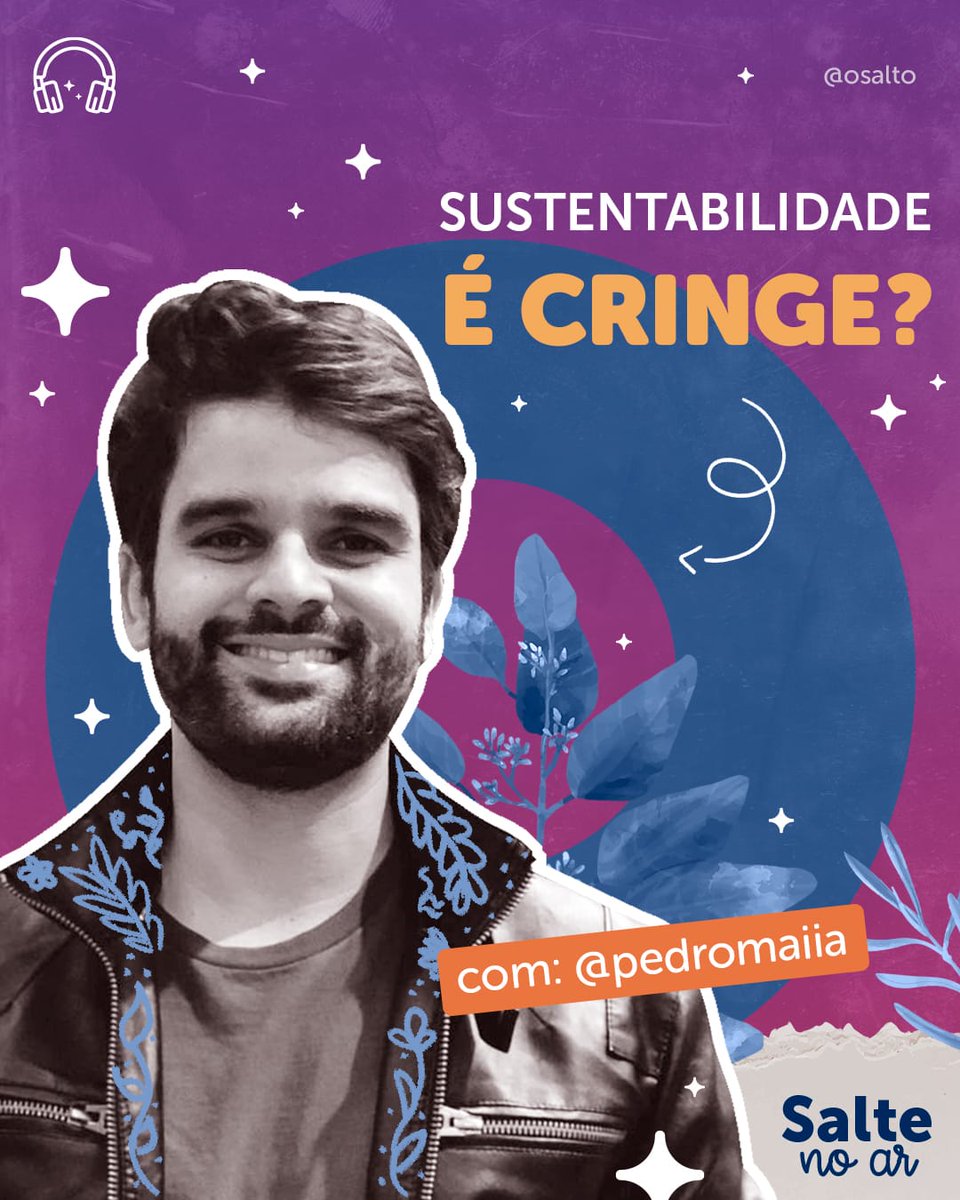 osaltoficial's tweet photo. Você possui hábitos de sustentabilidade no dia a dia? 

No episódio do Salte no Ar de hoje, temos como convidado @pedromaiia, professor de química e entusiasta das áreas de humanas. 📚 

Corre para o nosso canal do YouTube: https://t.co/EuC7kM6BSz

#podcast #osalto #enem https://t.co/uJAcUcJGRN