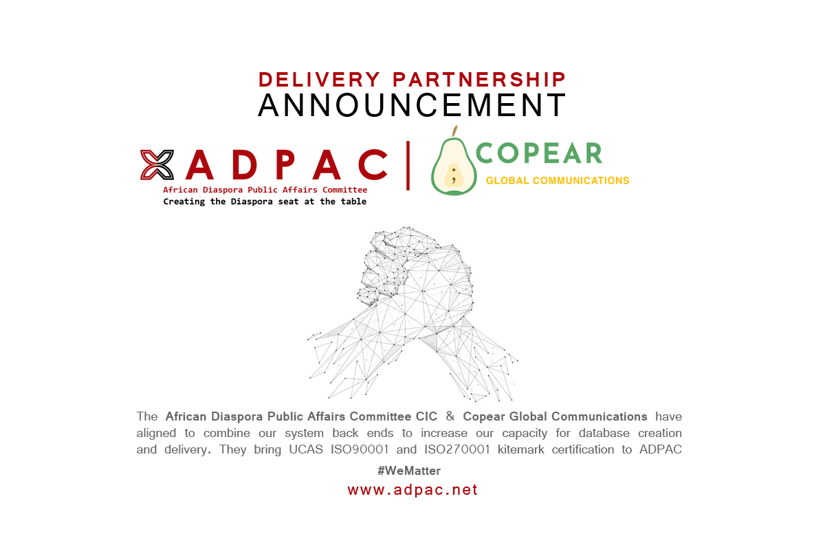 ADPAC6's tweet photo. @ADPAC6 has partnered with @copearuk to improve our database capacity and ability to engage with public and private organisations
They are UCAS ISO90001 and ISO27001 certified to meet our commercial contractual criteria
#WeMatter
#StructuralInclusion https://t.co/HBoWPkctyN