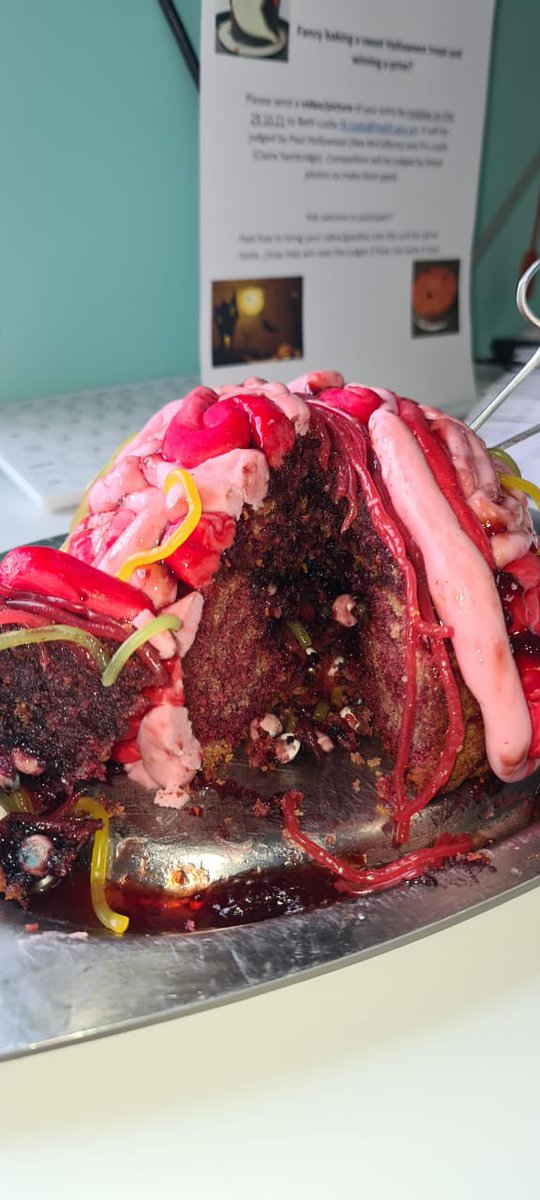 alex_mccafferty's tweet photo. Icu Jersey CI has entered into a Halloween baking contest - already I’m concerned https://t.co/YefFam3GRW
