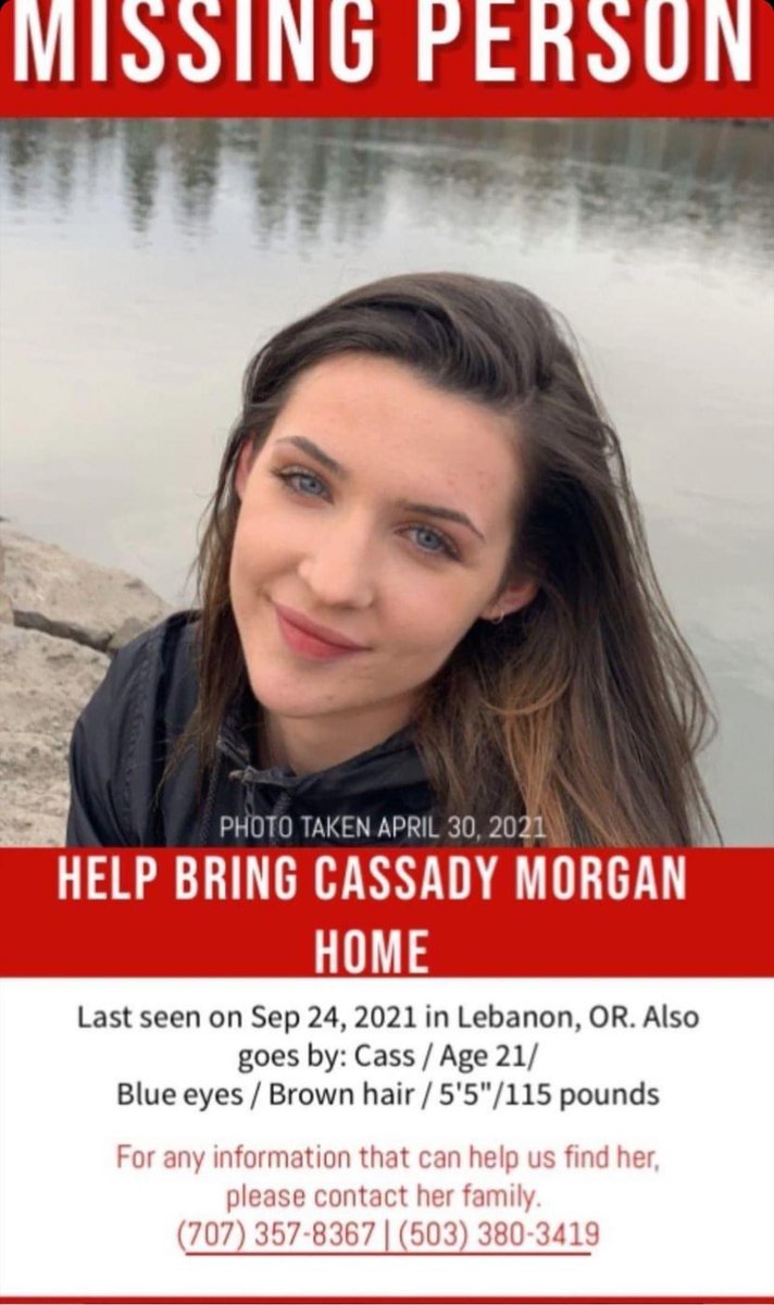Natillywolf's tweet photo. @BrianEntin Please help find Cassady Morgan! #gabbypetitofoundation https://t.co/bZCuFAsEkL