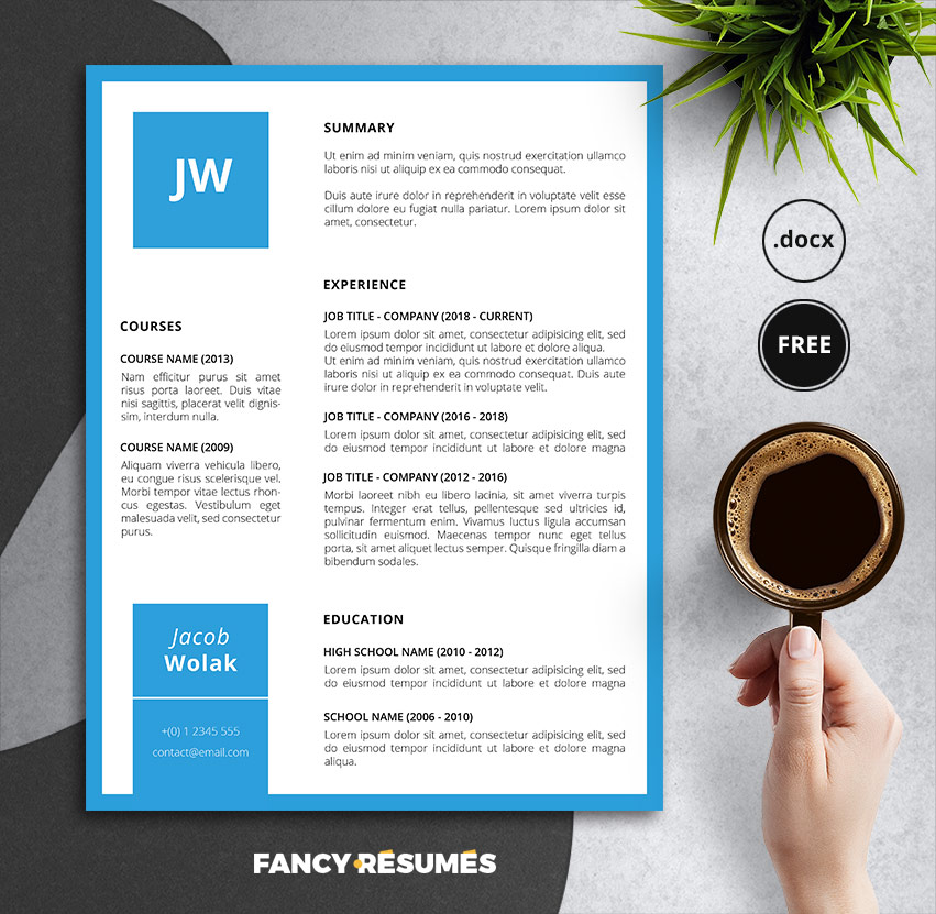 FancyResumesPro's tweet photo. Love blue? Then make it your signature color via your #resume with the help of our Bluette template. It features a modern design with geometric light blue elements that will make your #CV content a lot more interesting to read. #FREE download here: https://t.co/2GMBXzPKzZ https://t.co/t7njIZ6sno