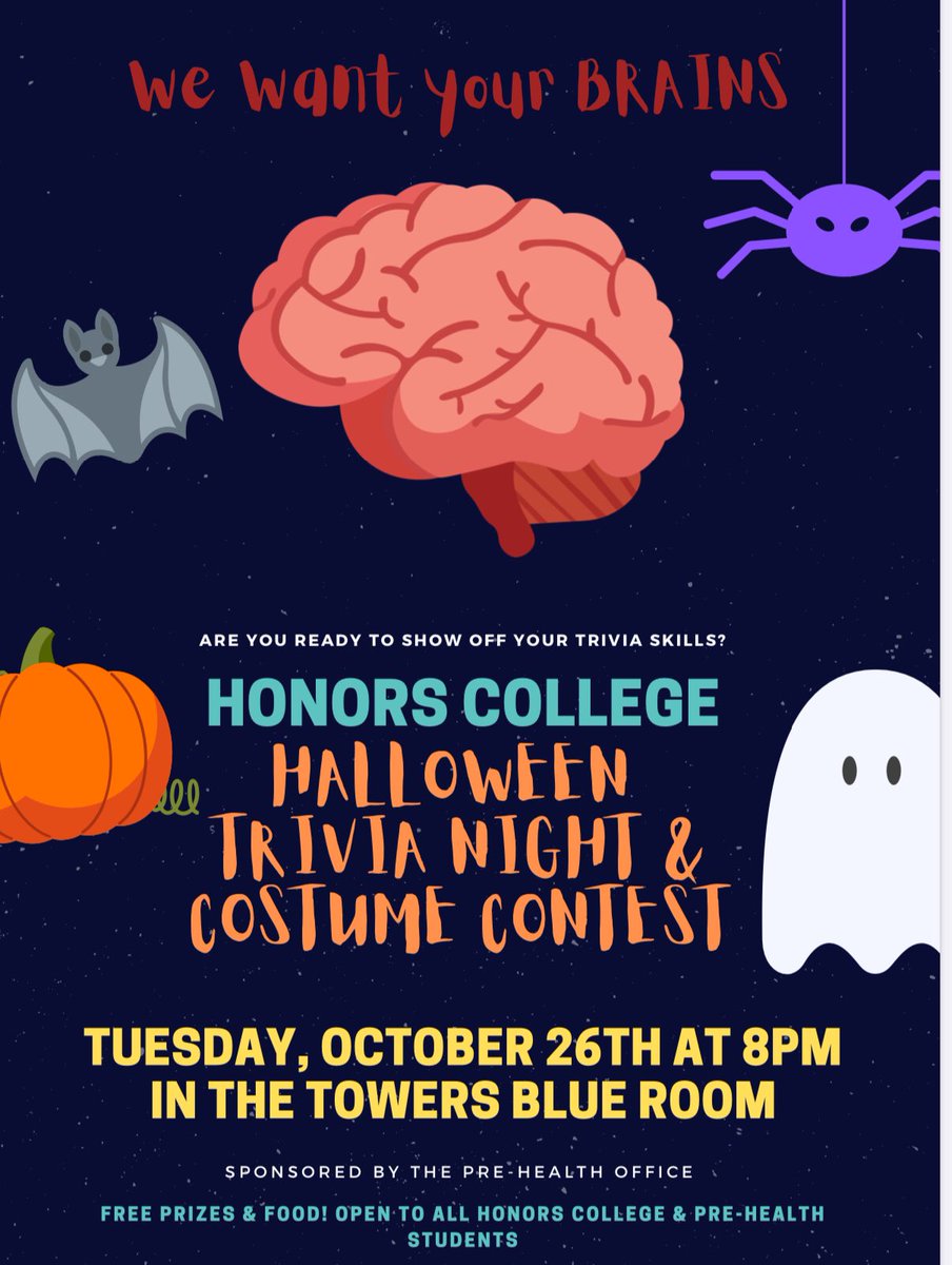 Tonight at 8!!
Bring your terrifying trivia skills!!