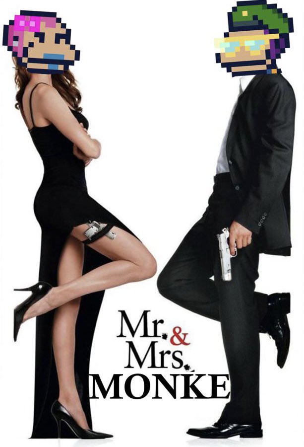 MadameFUD's tweet image. Solana’s most dangerous duo!! 🐵❤️🐵 @SolanaMBS @MonketteSolana @MonkeDAO #Solana #SolanaNFT