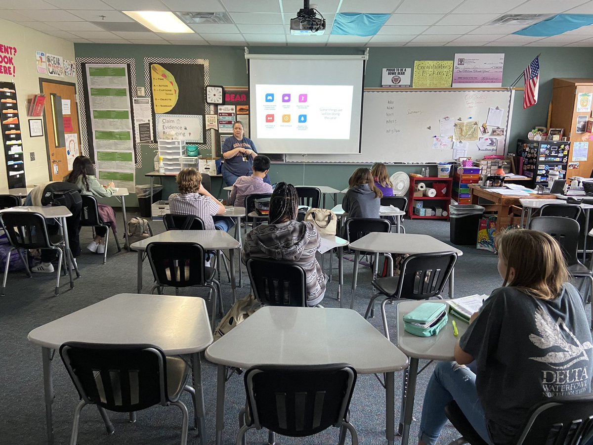 BowieMS_PALS's tweet photo. So excited to be working with Mrs. Ellis this year in her ELL class!! Thanks for coming to teach us all the things! #bowieproud  @PrincipalShill @hollyselli https://t.co/qynUUqWkFo
