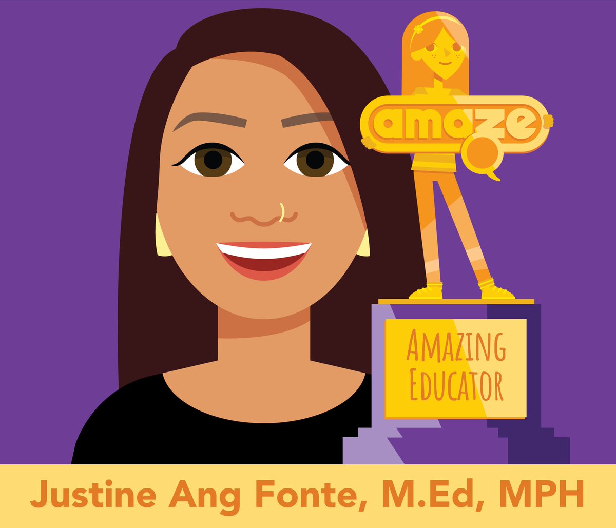 amazeorg's tweet photo. We're excited to have @ImJustineAF to join us as the keynote for #AMAZESexEdCon 🙌🏾

We know Justine is going to drop some #sexed gems for our educators!

But first....we just crowned Justine as our Sex Ed Champion because of their AMAZE-ing work as an educator. Congrats! 🎉 https://t.co/W0JE94igNZ