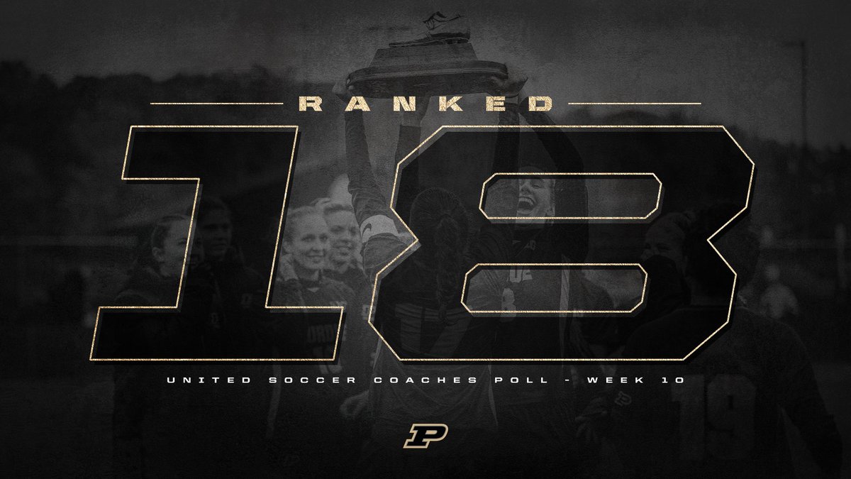 PurdueSoccer's tweet photo. Four consecutive weeks in the top-25!

#BoilerUp 🚂⚽️ https://t.co/i8QhraTZ0x