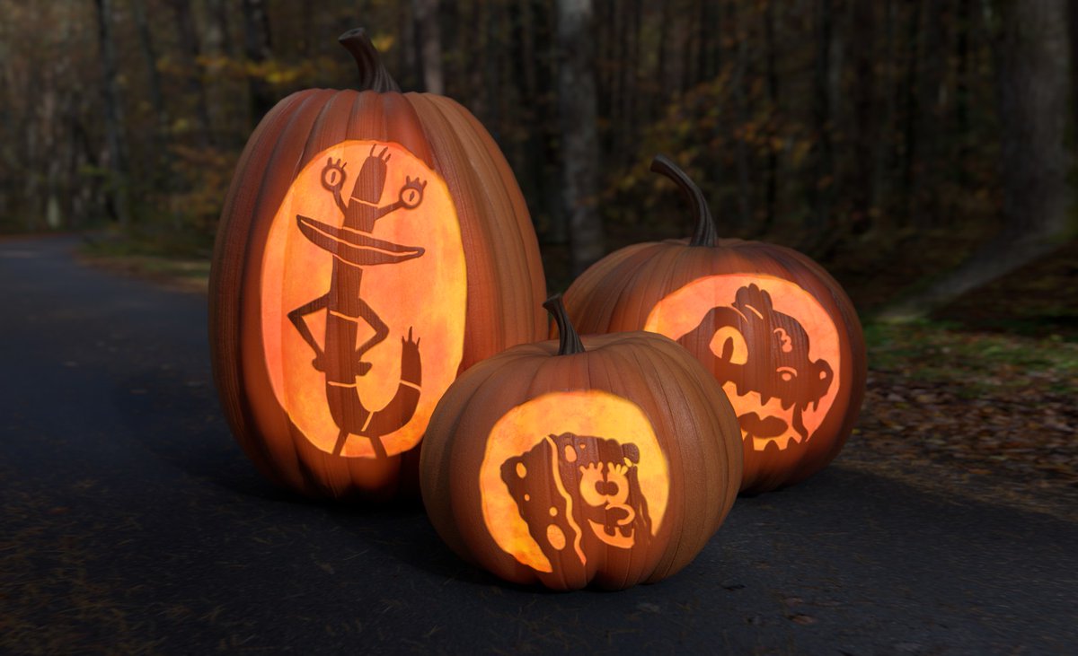 Some GOURDgeous CGI pumpkin carvings with Substance, Unreal Engine, and Zbr...