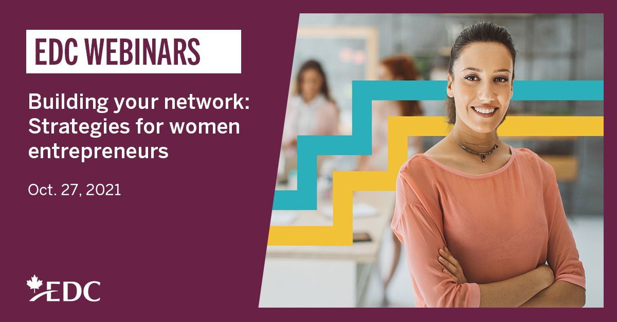 Interested in expanding your women-led business into new markets? <a href="/ExportDevCanada/">EDC</a>’s free #webinar will show you how to build a strong network of contacts that will accelerate your global success go.edc.ca/tdpu8j

#pccc #opportunitiesandconnections